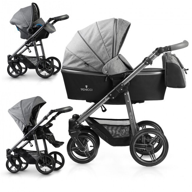 venicci carbo denim grey 3 in 1